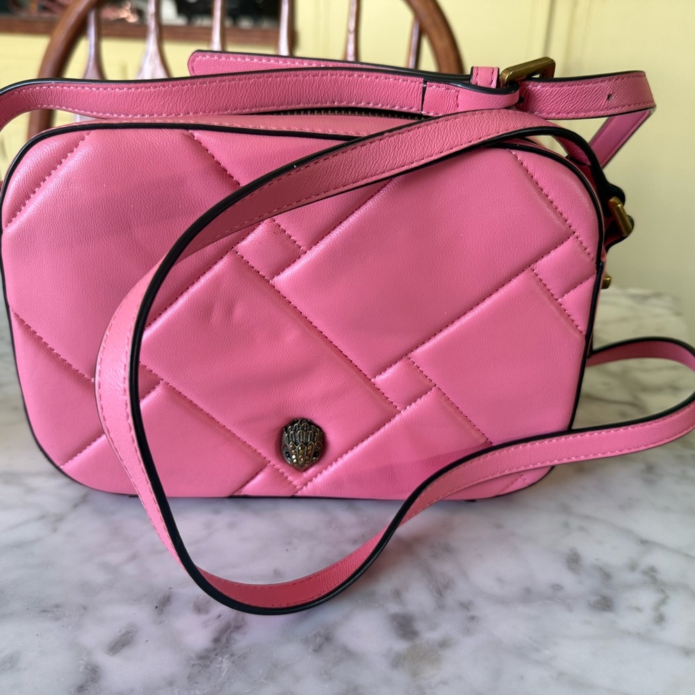 Kurt Geiger Pink Quilted Crossbody Bag